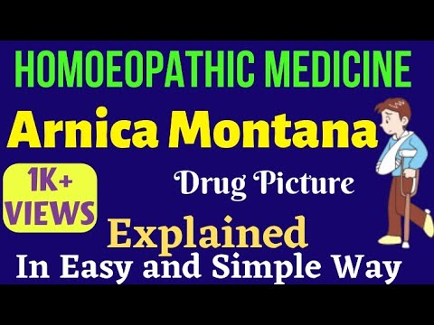 Arnica Montana 30,200 Homoeopathic Medicines Uses|Symptoms |Arnica for Hairfall, Injury,Rheumatism
