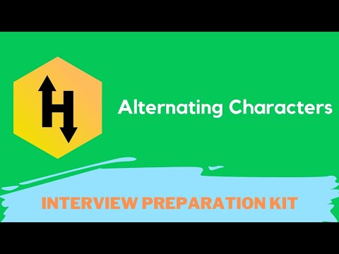 Hackerrank Alternating Characters Problem Solution In Python Programming Interview Preparation Kit