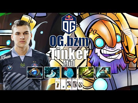 Tinker Mid | OG.bzm | OG 16YO MID SUPER FAST HAND TINKER | 7.30e Gameplay Highlights