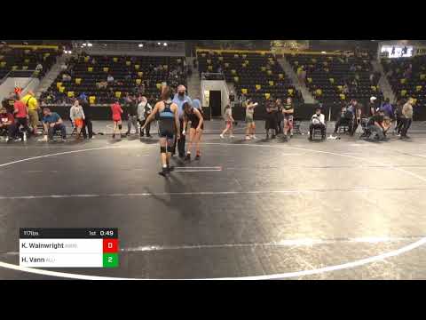 117 Lbs Consolation - Khylie Wainwright, Agoge Wrestling Club Vs Haley Vann, All-Phase Wrestling C