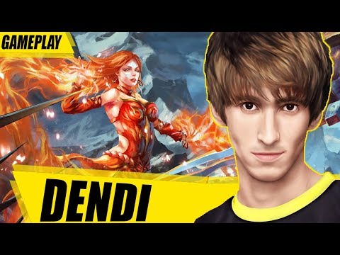NAVI DENDI on LINA DOTA 2 WTF GAMEPLAY