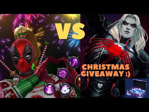 HOLIDAY LADY DEADPOOL Fights KNULL & Gifts Crystal Coupons! MERRY CHRISTMAS :D - Marvel Future Fight