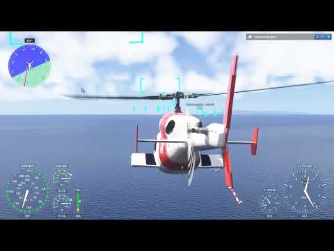 MSFS2024 - Cowansim Bell 222B - KNTD – US Coast Guard Air Station Ventura, Oxnard, CA