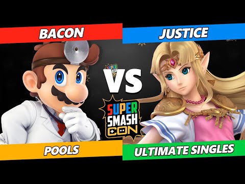 SSC 2023 - BacoN (Dr. Mario) Vs. Justice (Zelda) Smash Ultimate Tournament