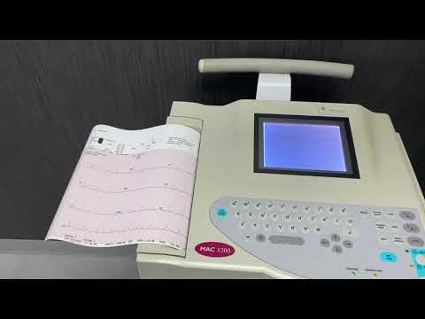 Ge mac 1200 ecg machine, 12 channel