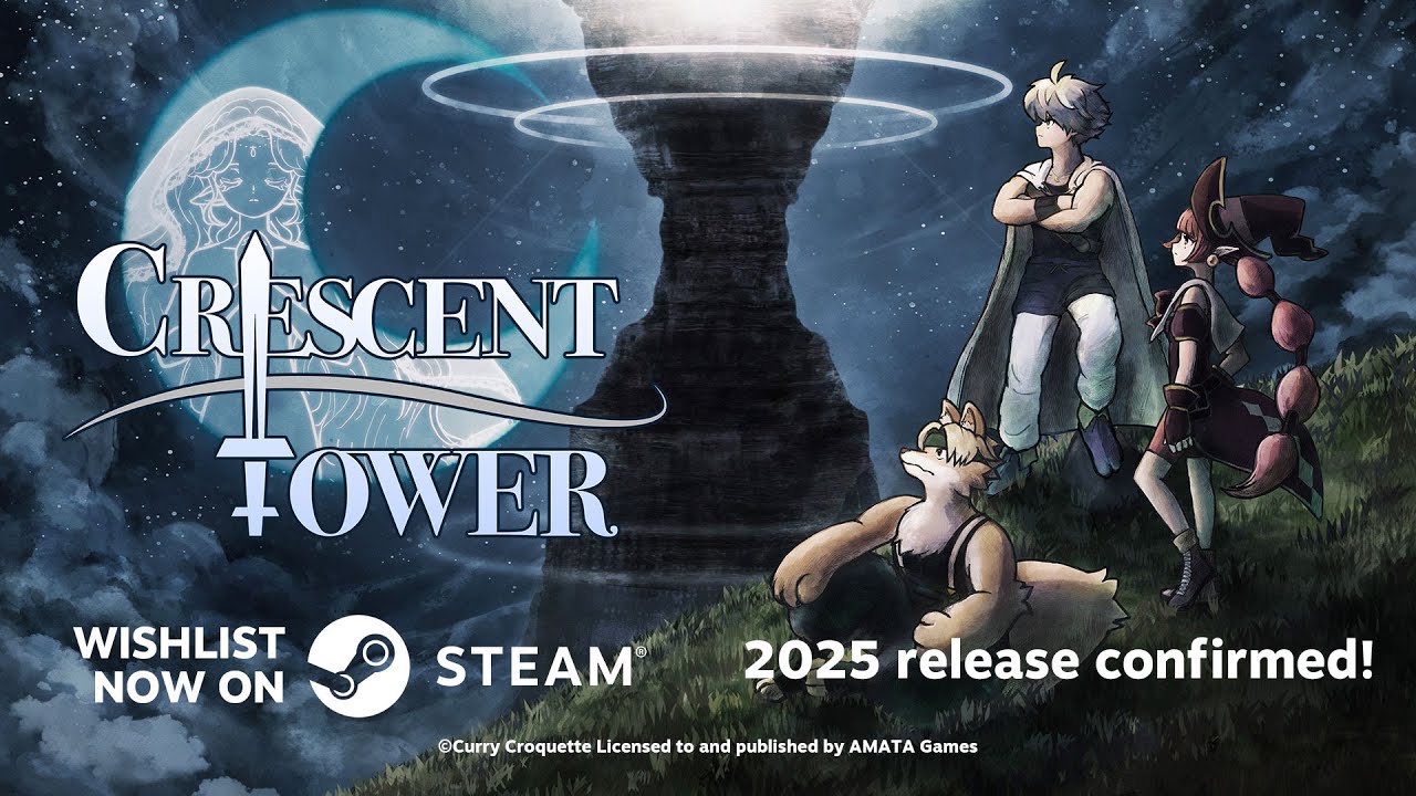 『Crescent Tower』Steam version set to be released by AMATA Games in 2025! - YouTube