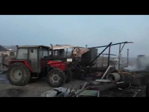 Incendiu la o fermă din Orlești, Vâlcea