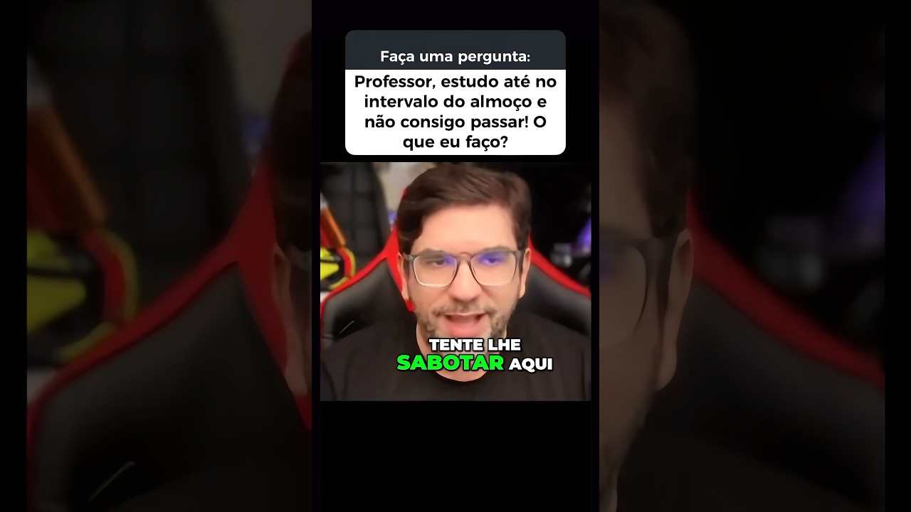 🔴 NÃO PASSA QUEM SOFRE MAIS…