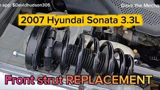 2007 Hyundai Sonata 3.3 front passenger side strut replacement