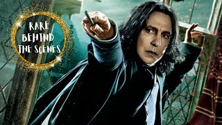 Alan Rickman (Severus Snape): RARE Behind the Scenes from Harry Potter Franchise