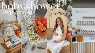 my BABY SHOWER vlog + party prepping!👶🏽