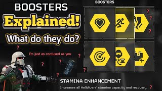 Helldivers 2 - All Boosters Explained In Detail (mostly)