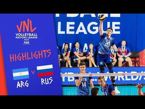 ARGENTINA vs. RUSSIA - Highlights Men | Week 5 | Volleyball Nations League 2019
