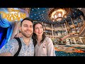 Boarding The Disney Treasure NEWEST Most EXPENSIVE Cruise Ship Sail Away Concierge Dinner