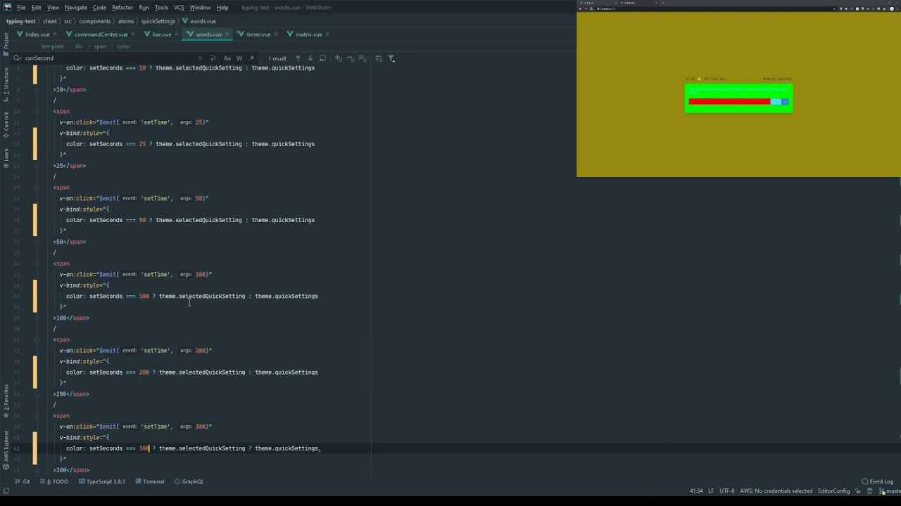 Typing test - Programming speed-run #1