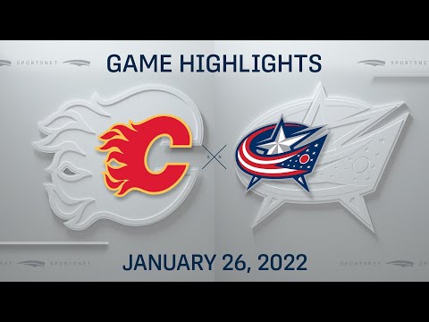 NHL Highlights | Flames vs. Blue Jackets - Jan. 26, 2022