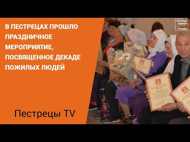 В Пестрецах прошел концерт ко Дню пожилых людей