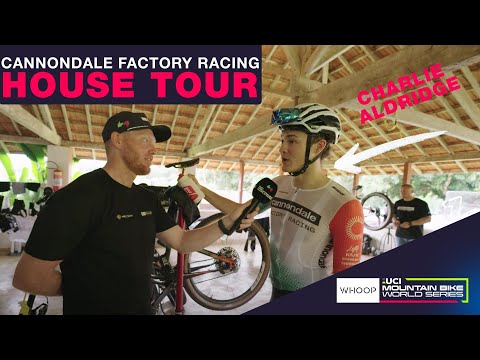 Josh Carlson EXPLORES The Cannondale Factory Racing House | WHOOP UCI Mountain Bike World Series