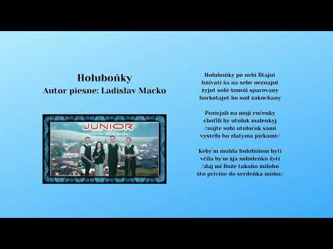 JUNIOR 1, Holuboňky, autor Ladislav Macko, Videorohaľ