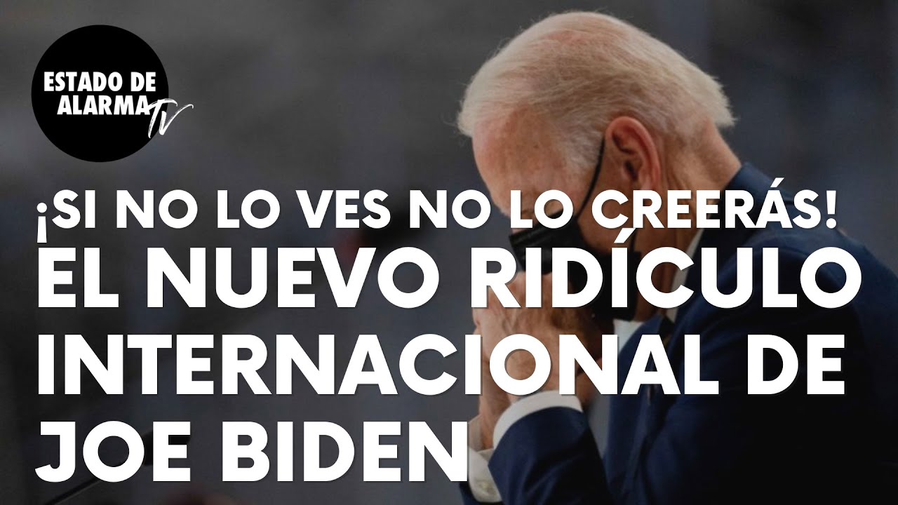 Image del Video: El nuevo ridículo internacional del presidente de EEUU Joe Biden