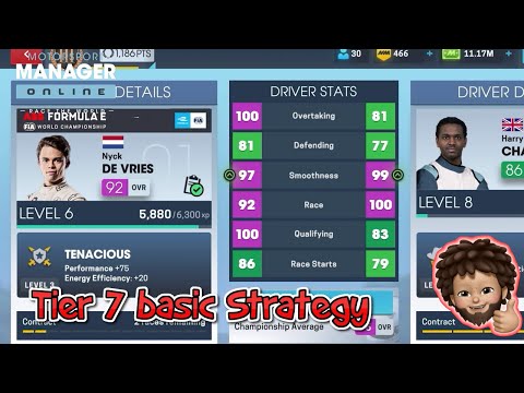 Motorsport Manager Online - Basic Strategy for Tier 7 | Win both cars with extra materials