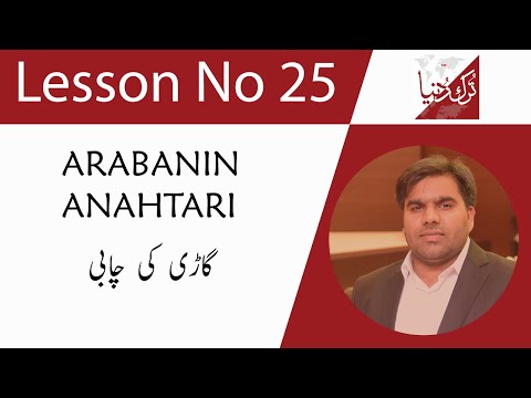 Learn Turkish Language in Urdu / Hindi - Lesson 25