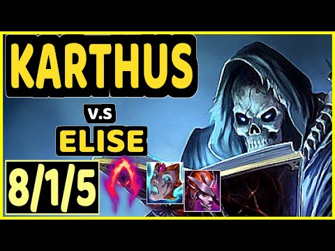 MEMENTO (KARTHUS) vs ELISE - 8/1/5 KDA JUNGLE GAMEPLAY - EUW Ranked MASTER