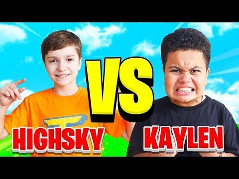 FaZe H1ghSky1 Vs FaZe Kaylen (Fortnite 1V1) YOUNGEST Members!!