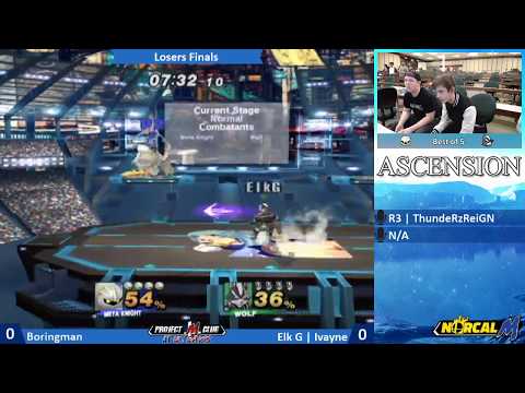 "Ascension 12/16/17" - Boringman (MK) v. Elk G | Ivayne (Wolf) - Losers Finals