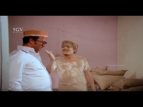Musuri Krishnamurthy Cement Dealing Comedy Scene | Thayiya Nudi Kannada Movie | Kalyan Kumar