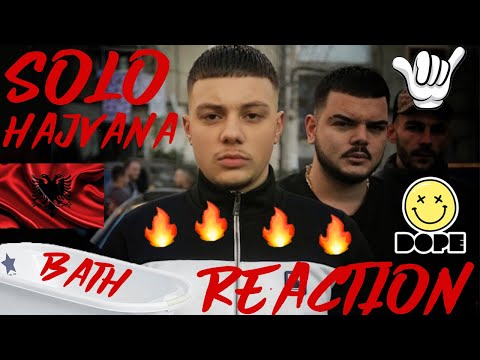 BATH REACTION to  SOLO - HAJVANA (prod. ARLENN) / SWISS BOY reacts to ALBANIAN RAP / SOLO - HAJVAN