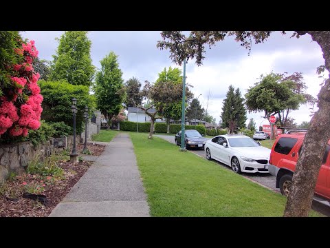 Walking in Vancouver City - BC Canada. Renfrew-Heights Area. Malta Street, Vimy & Matapan Crescent.