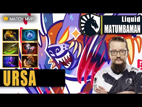 Ursa Safelane | Liquid.MATUMBAMAN | MATU LAST TI - HE WILL TRY SUPER HARD | 7.32c Gameplay Highlight
