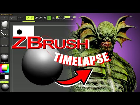 ZBRUSH Sculpting Time-lapse- "Abomination" Concept