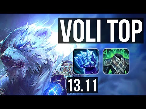 VOLIBEAR vs RENGAR (TOP) | 6 solo kills, 300+ games | KR Master | 13.11