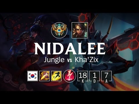 Nidalee Jungle vs Kha'Zix - KR Challenger Patch 8.9