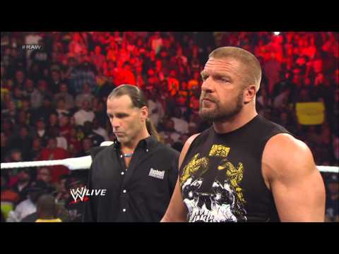 Shawn Michaels predicts Triple H will defeat Brock Lesnar at WrestleMania: Raw, April 1, 2013