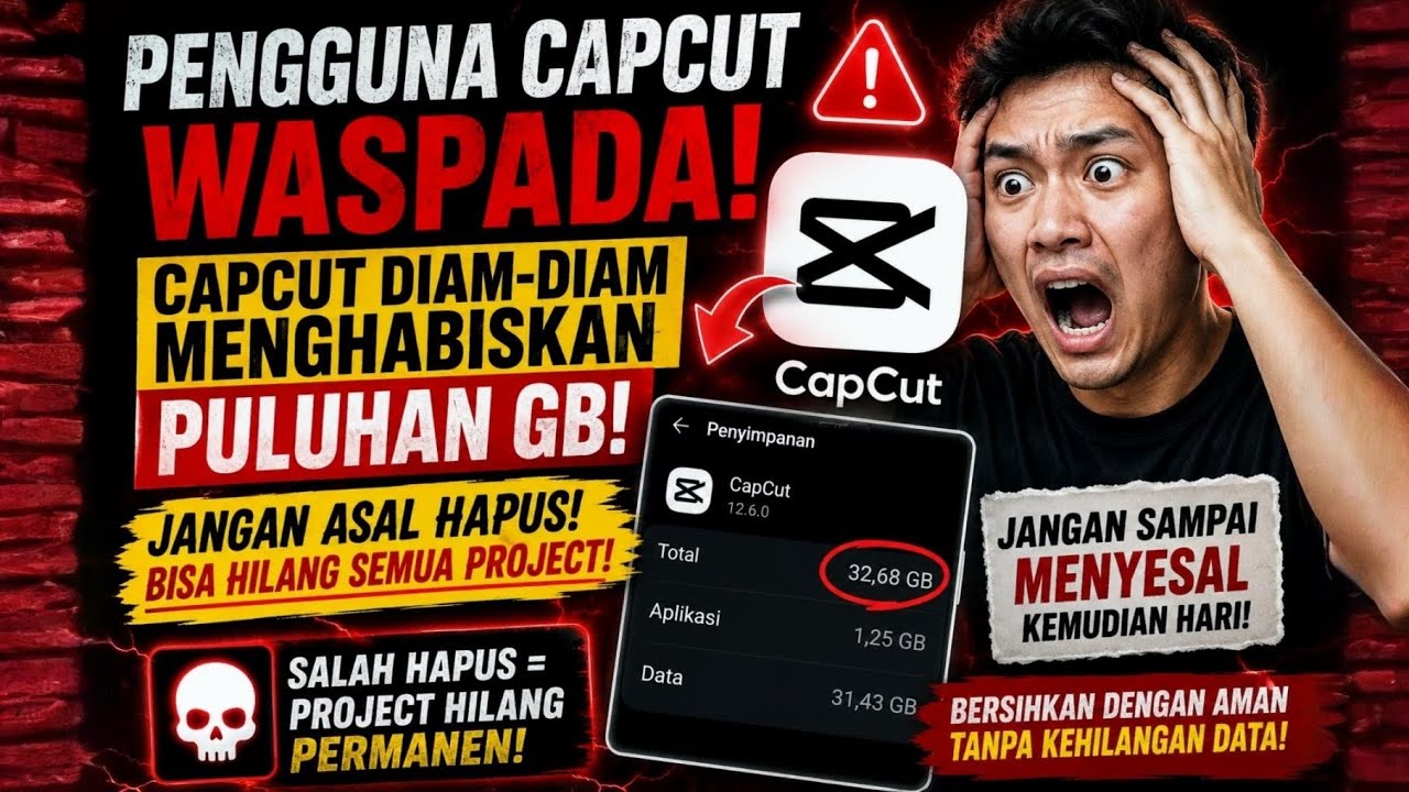 CapCut Diam-Diam Menghabiskan Puluhan GB! Ini Cara Menghapusnya Tanpa Kehilangan Data Penting 