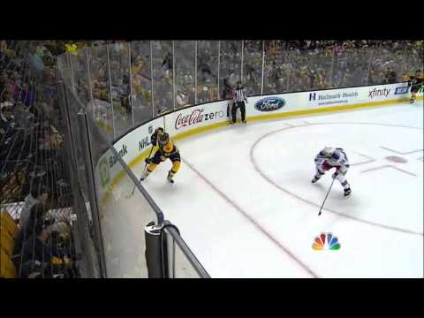 Derek Stepan hits post in 2nd May 19 2013 NY Rangers vs Boston Bruins NHL Hockey