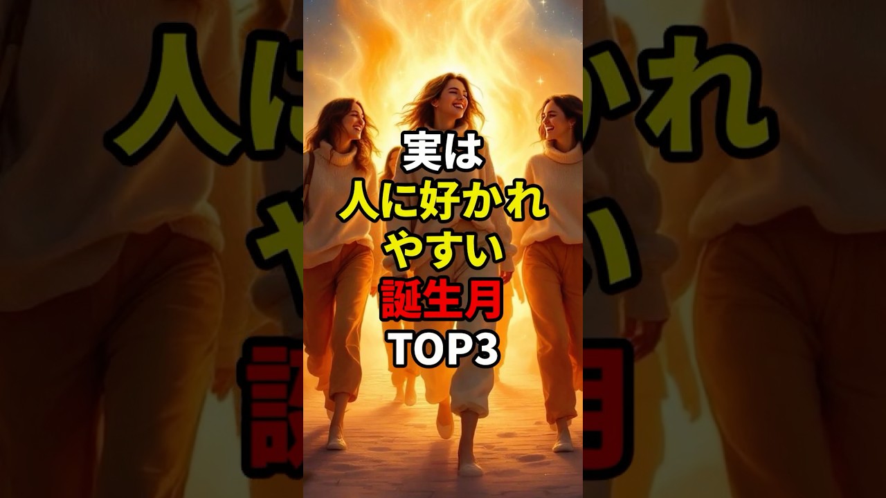 実は人に好かれやすい誕生月TOP3　#shorts #スピリチュアル #誕生日
