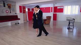 Sebastian Arce & Mariana Montes Lesson 128. Tango Apache. Changing the embrace. Tango