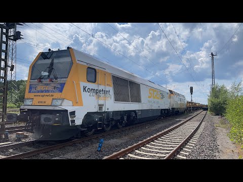 4K Führerstandsmitfahrt BR 264 Maxima Villingen - Rottweil - Horb - Tübingen - Plochingen ( Cabview