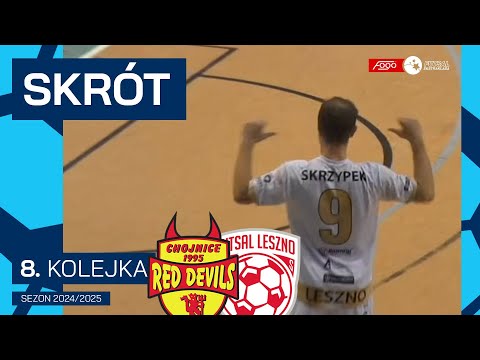 Red Devils Chojnice - GI Malepszy Arth Soft 2:4 | SKRÓT | 8. kolejka (2024/25)