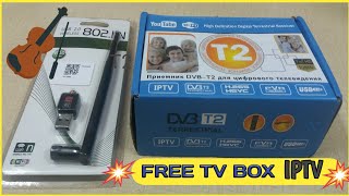 Best TV Tuner WiFi Free Digitel TV Box Full HD 1080P YouTube Iptv H.265 MPEG USB Concted DVB