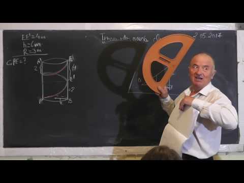 3/3 Lectia 1479 - Corpuri rotunde: Cilindrul | Teorema celor 3 perpendiculare | Unghi diedru Clasa 8