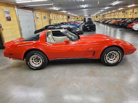 1979 Red Corvette Oyster Interior For Sale Video