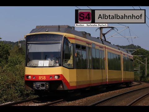 AVG Führerstandsmitfahrt Bretten - Karlsruhe-Durlach