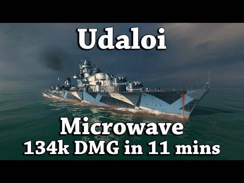 WoWS: Udaloi Microwave - 134k DMG in 11 Minutes