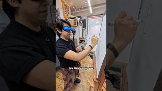 This Artist Draws with Upside Down Goggles