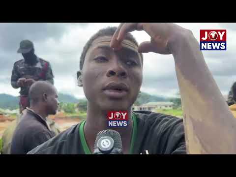 I am here to get money to back to school. I am in senior high school form 3 - Illegal Miner